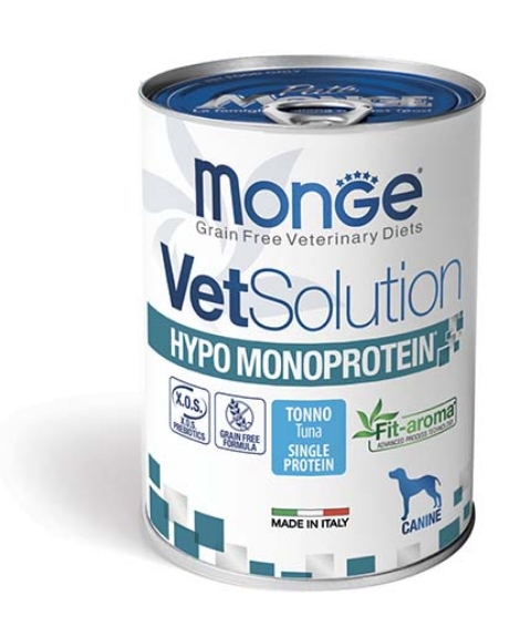 Picture of Monge VetSolution Canine Hypo Monoprotein Tuna 400g (6/pack)