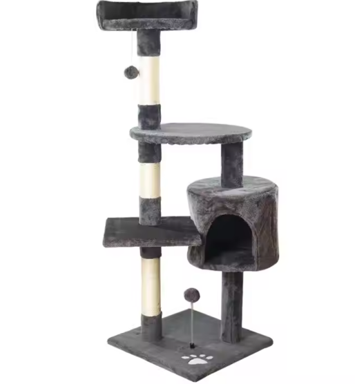 Picture of plush stable large scratcher tower cat tree