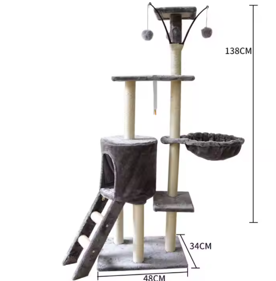 Picture of Five-layer cat tree with toy scratcher and tree