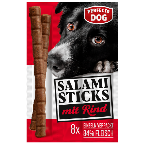 Picture of Perfecto Dog 8 pieces beef salami sticks 88g