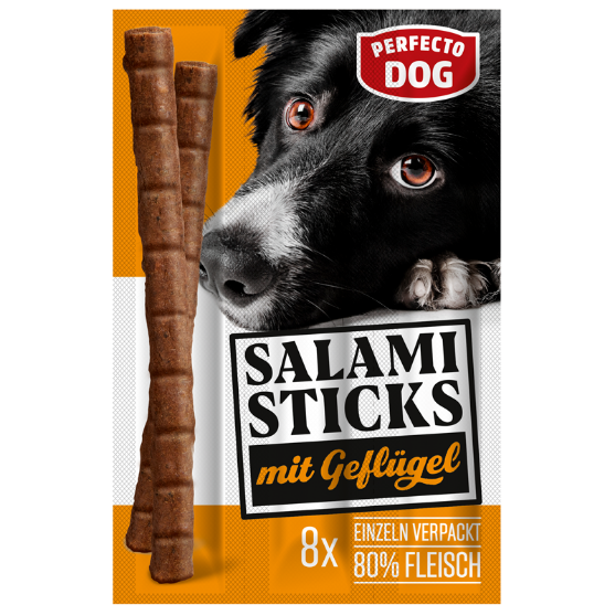 Picture of Perfecto Dog 8 poultry salami sticks 88g