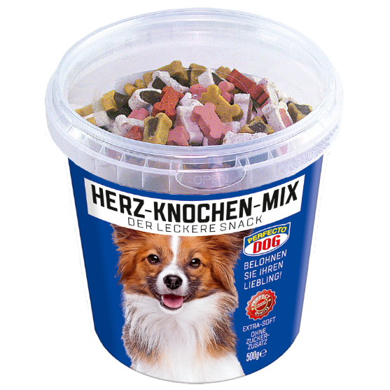 Picture of Perfecto Dog Heart-Bone Mix 500g, Bucket