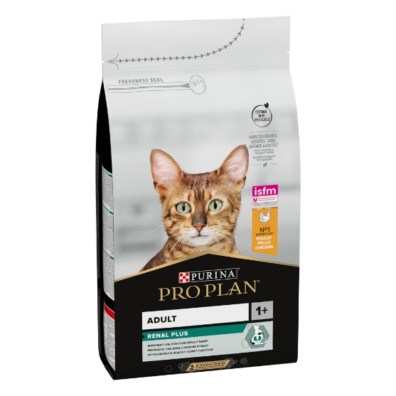 Picture of Purina Pro Plan Adult Renal Plus Everyday Dry Cat Food with Chicken, 1.5 kg