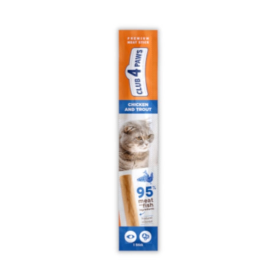 Picture of Club4paws Meaty Stick Chicken & Trout Complementary For Cats 5gm (20/pack)