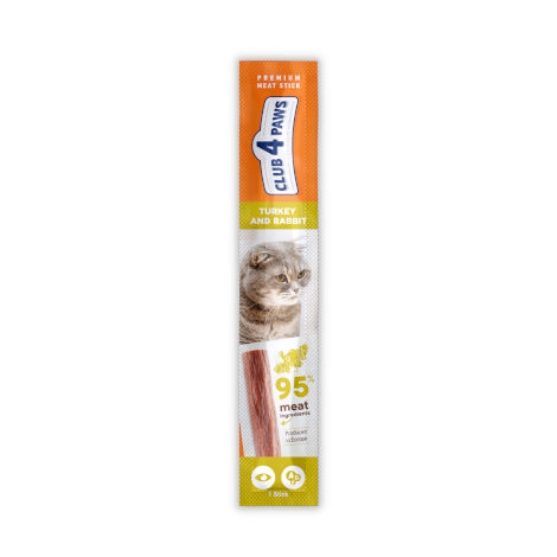 Picture of Club4paws Meaty Stick Turkey With Rabbit Complementary For Cats 5gm (50/pack) 