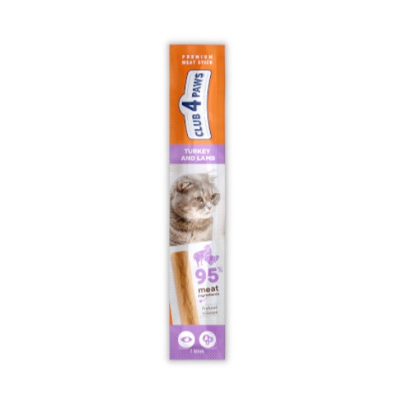 Picture of Club4paws Meaty Stick Turkey&Lamb Complementary For Cats 5gm (20/pack)