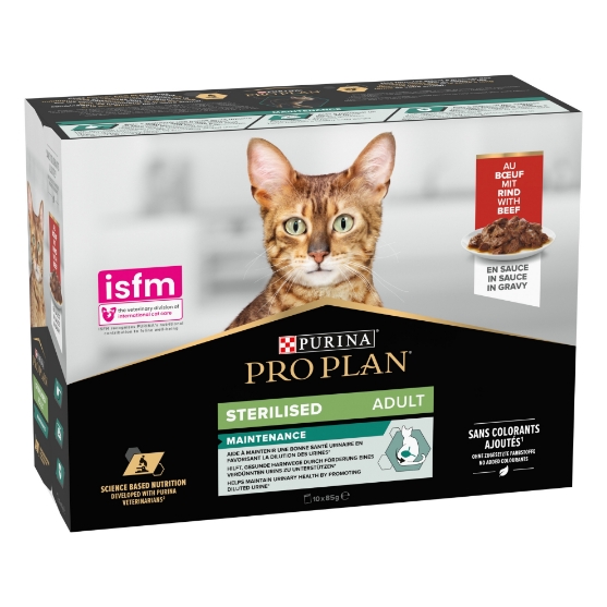 Picture of Pro Plan Sterilised Adult Beef in Gravy 10x85 g 
