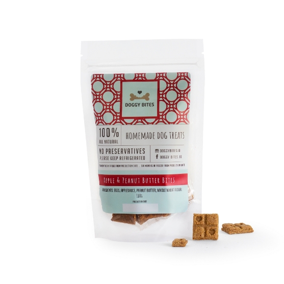 Picture of Doggy Bites Apple and Peanut Butter Bites (180 GM)