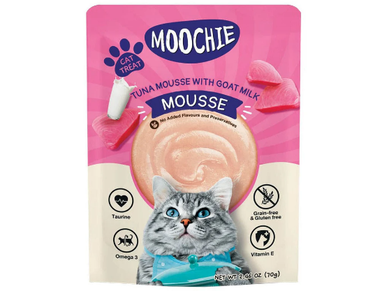 Picture of Mouchie mousse tuna and powdered goat milk  70g(12/pack)