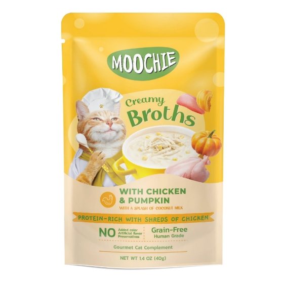 Picture of Moochie creamy broth with Chicken & Pumpkin 40g(16/pack)
