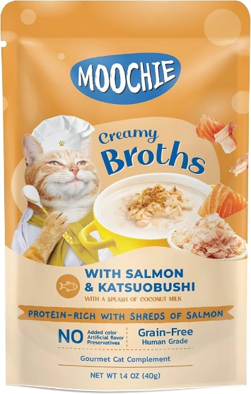 Picture of Moochie creamy broth with Salmon & Katsuobushi 40g(16/pack)