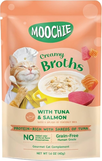 Picture of Moochie creamy broth with Tuna & Salmon 40g(16/pack)