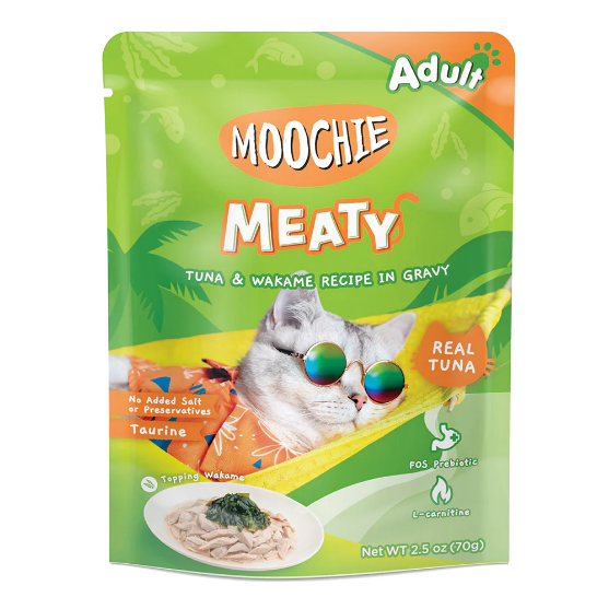 Picture of Moochie MEATY Tuna & Wakame Recipe in Jelly 70g(12/pack) 