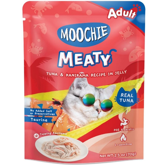 Picture of Moochie MEATY Tuna & Kanikama Recipe in Jelly 70g(12/pack) 
