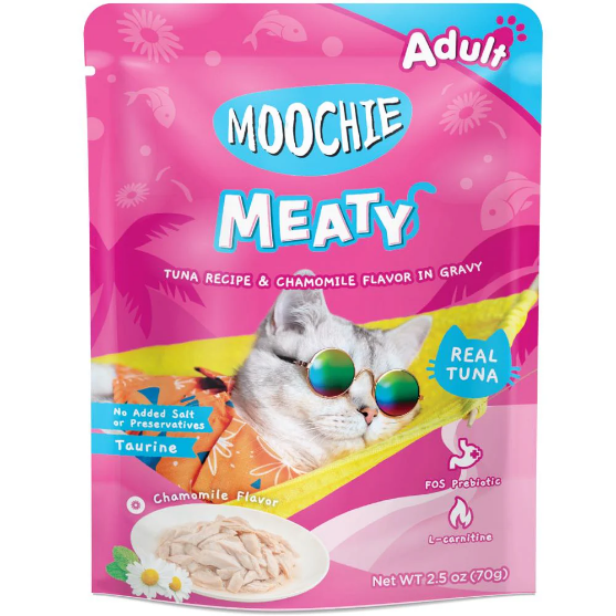 Picture of Moochie MEATY Tuna Recipe & Chamomile Flavor in Gravy.70g(12/pack) 