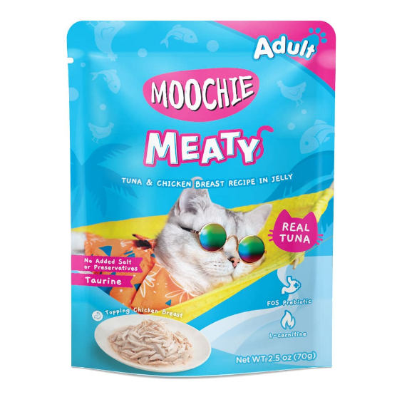 Picture of Moochie MEATY Tuna & Chicken Breast Recipe in Jelly 70g(12/pack) 