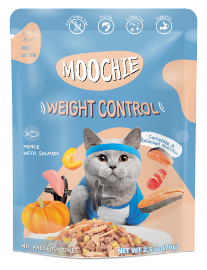 Picture of Moochie WEIGHT CONTROL Mince with Salmon 70g(12/pack)