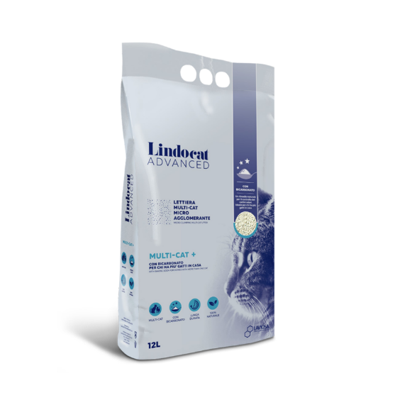 Picture of LindoCat Multi-Cat + Multi-cat clumping litter 12L