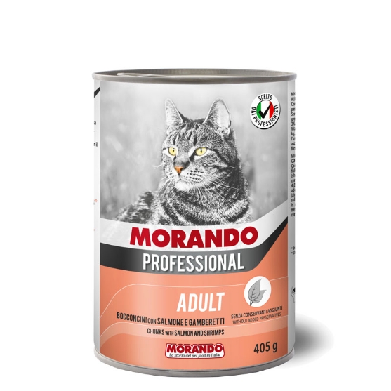 Picture of Morando Professional Adult Small Chunks With Salmon And Shrimp 405g (24/pack) 