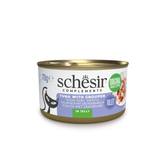 Picture of Schesir Complements Wet Cat Food Tuna with Grouper Fillet in Jelly 70g (3-Pack)