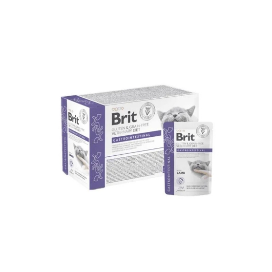 Picture of Brit VD Gluten & Grain-Free Cat Pouch Fillets in Gravy Gastrointestinal  85 g  (12pack)