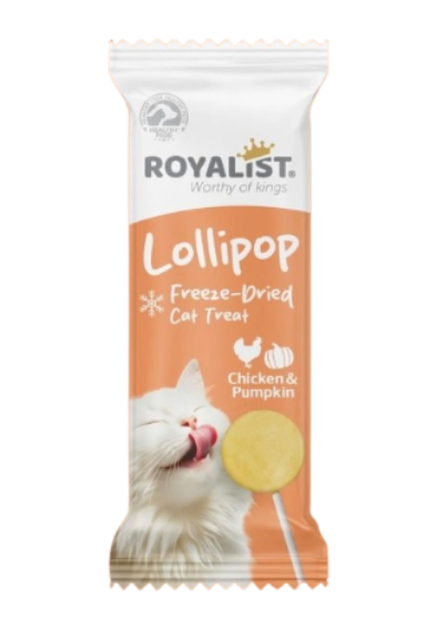 Picture of Royalist Lollipop Cat Treat chicken and pumpkin (12/pack)