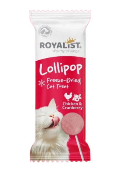 Picture of Royalist Lollipop Cat Treat Chicken and cranberry (12/pack)