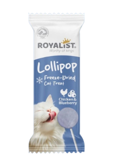 Picture of Royalist Lollipop Cat Treat Chicken and blueberry (12/pack)