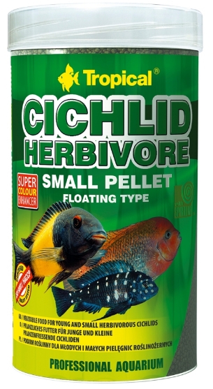 Picture of Tropical Cichlid Herbivore Small Pellet 1000ml