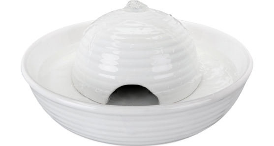 Picture of Trixie Drinking fountain Vital Flow Mini, ceramic, 0.8 l/ø 24 × 10 cm, white