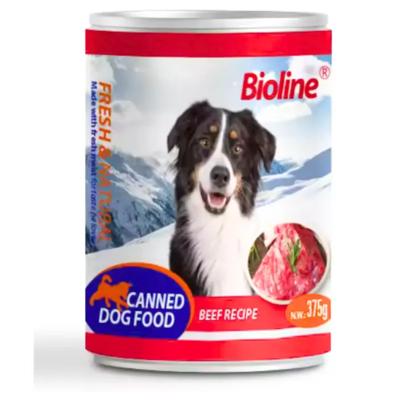 Picture of Bioline Dog Beef Recipe 375g (12/pack) 