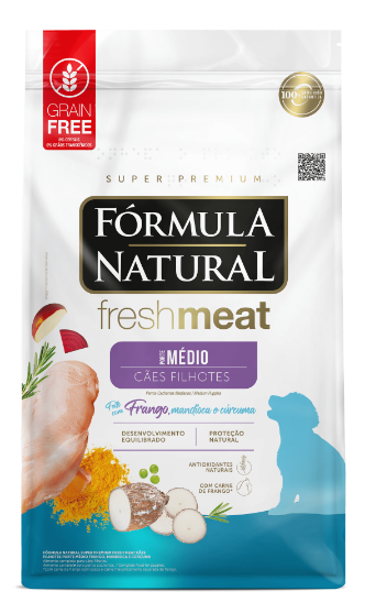 Picture of Formula Natural Super Premium Fresh Meat Puppy Food for Medium Breeds - Chicken, Cassava, and Turmeric2.5kg