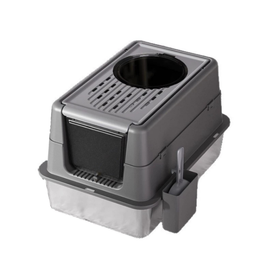 Picture of Enclosed Stainless Steel Cat Litter Box