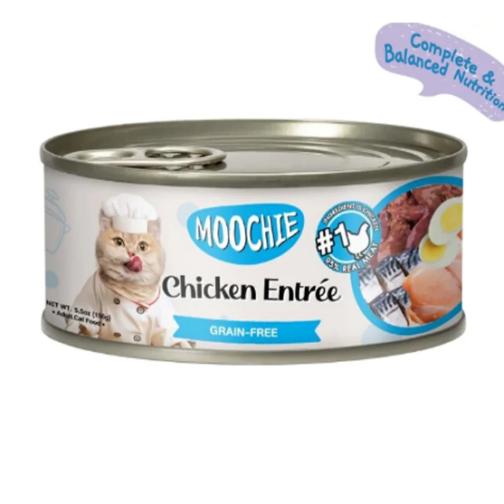 Picture of Moochie Chicken Entrée Wet Cat Food 156g  (24/pack)   