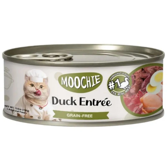 Picture of Moochie Duck Entrée Wet Cat Food 156g  (24/pack)    