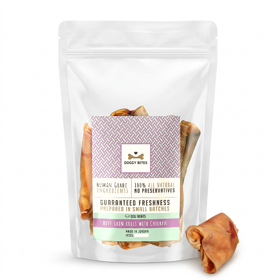 Picture of Doggy Bites® Beef Skin Rolls with Chicken