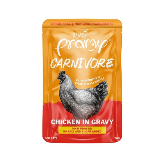 Picture of Pramy Carnivore Chicken with Kanikama in  Jelly recipe 80g (6/pack) 