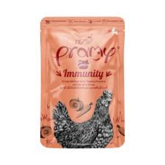 Picture of Pramy Functional Immunity Chicken Topping Pumpkin and carrot 70g (12/pack)     