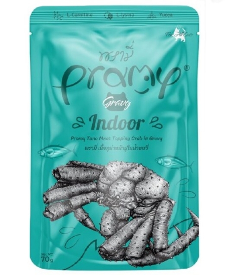 Picture of Pramy Functional Indoor Tuna topping Kanikama Recipe 70g (12/pack)   