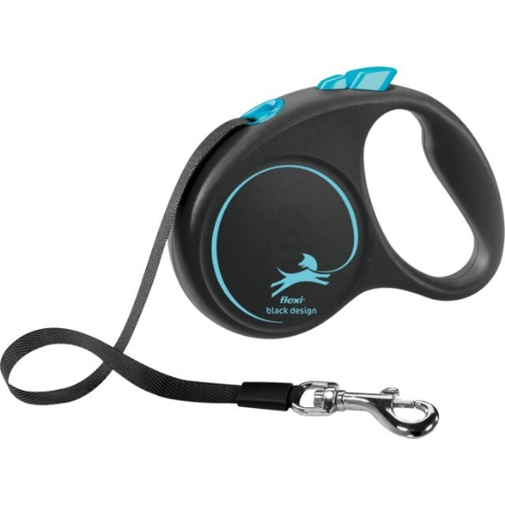 Picture of Trixie flexi BLACK DESIGN Tape Lead M Blue