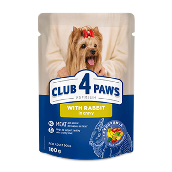 Picture of Club4paws Premium For Adult Rabbit In Gravy 100g (20+4Free)  