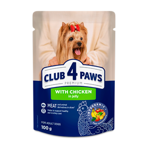 Picture of Club4paws Premium For Dog Chicken In Jelly 100g (20+4Free) 