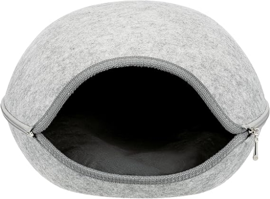Picture of Triexi Luna cave, felt,  light grey 38 × 26 × 44 cm