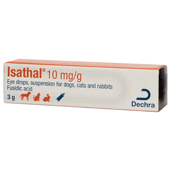 Picture of Isathal 10 mg/g Veterinary Eye Drops Suspension (3g)