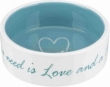 Picture of Trixie Pet's Home bowl, ceramic,  (Cream & Petrol, 1.4L) , cream/petrol