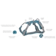Picture of Trixie Premium active harness, M–L: 60–75 cm/25 mm, rust