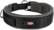 Picture of Trixie Premium collar, extra wide, L: 46–55 cm/50 mm, black/graphite
