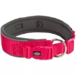 Picture of Trixie Premium collar, extra wide, XS–S: 27–35 cm/25 mm, fuchsia/graphite
