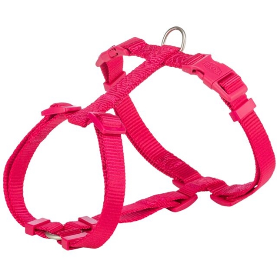 Picture of Trixie Premium H-harness, XS–S: 30–44 cm/10 mm, fuchsia