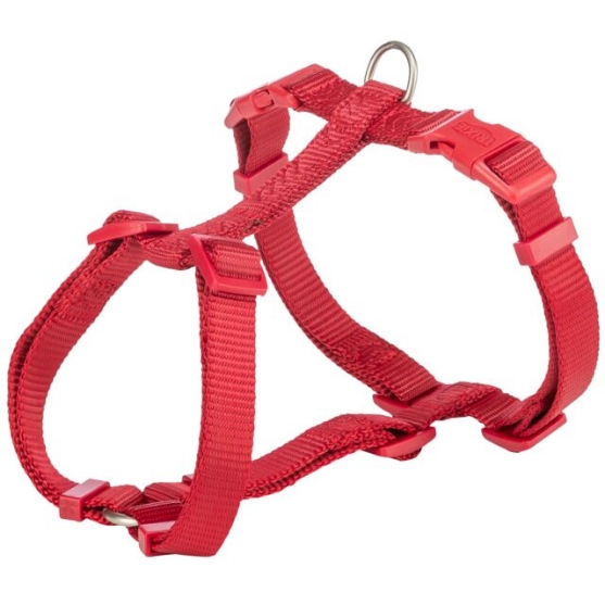 Picture of Trixie Premium H-harness, XS–S: 30–44 cm/10 mm, red